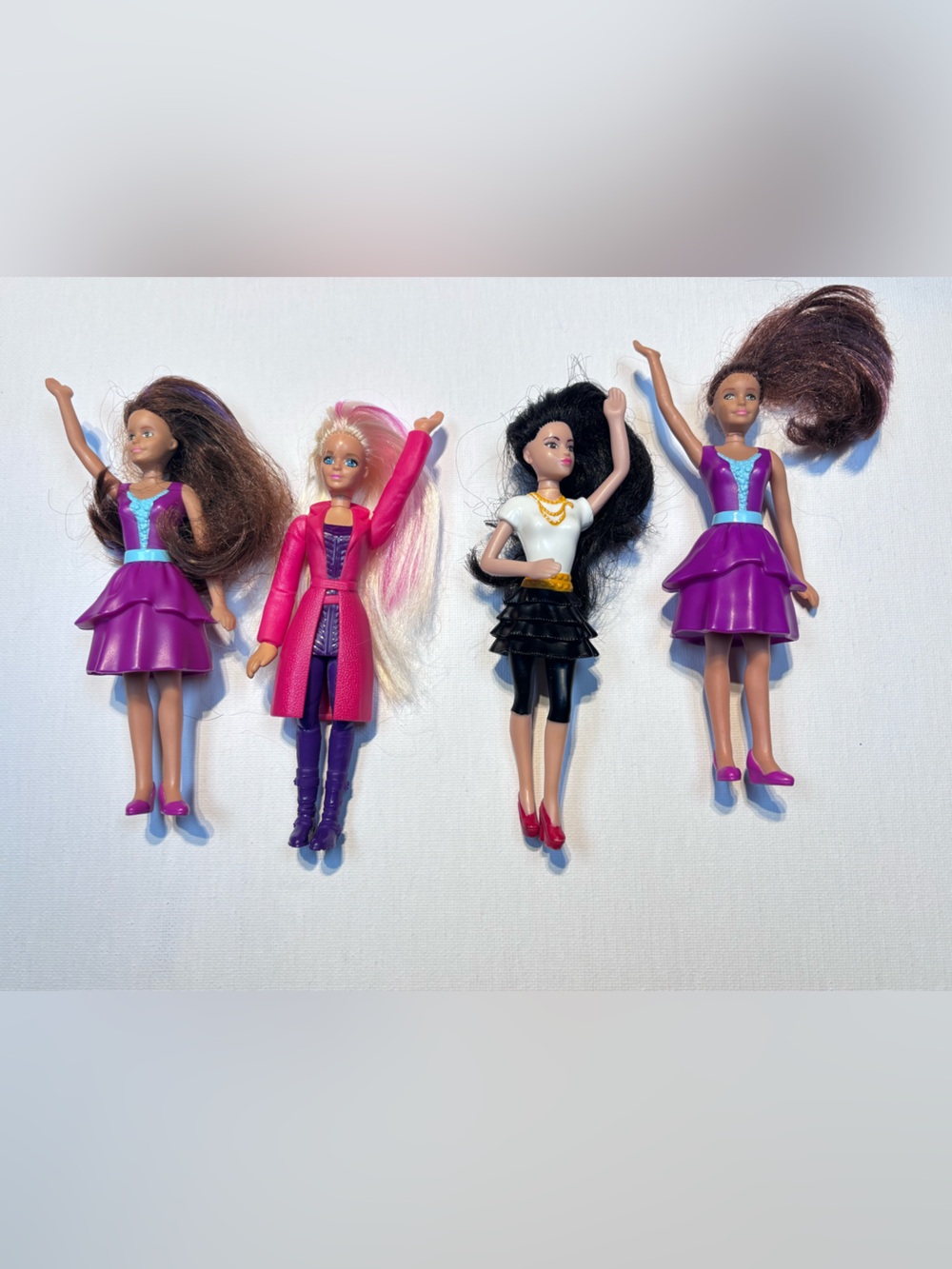 Mattel McDonald's Barbie Mini Toy Dolls Bundle Lot of 4